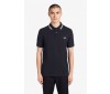 Polo Fred Perry Twin Tipped Navy White M3600 238